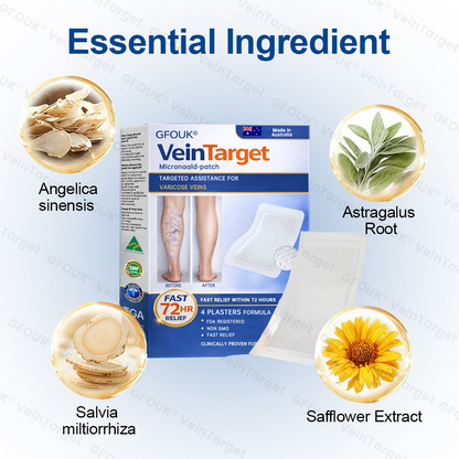 🇦🇺💧🦚GFOUK® VeinTarget Microneedle Patch⚡Instant Relief, Long-Term Results