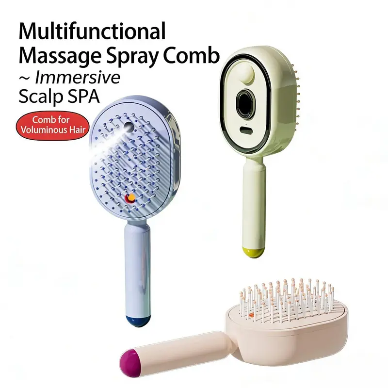 ❤️Electric Spray Air Cushion Comb — Pain-Free Hair Detangling, 50% OFF