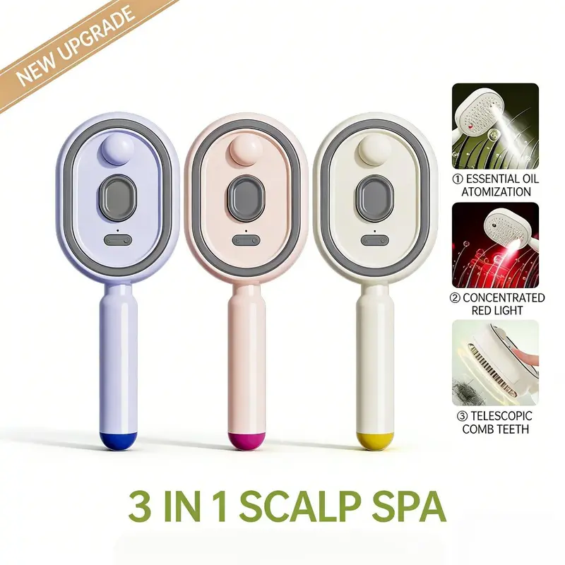 ❤️Electric Spray Air Cushion Comb — Pain-Free Hair Detangling, 50% OFF