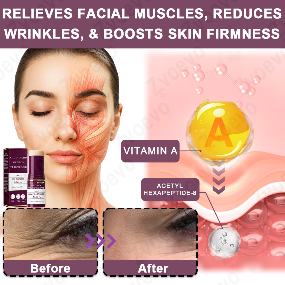 💧🥂 Official Store: Zvoevo® Calcium Collagen Repair Lip Balm 👩‍⚕️ TGA Certified (For wrinkles and fine lines, smoothing nasolabial folds and neck lines, softening crow's feet)