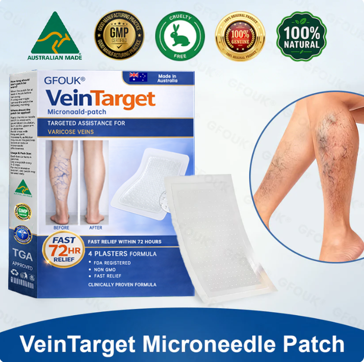 🇦🇺💧🦚GFOUK® VeinTarget Microneedle Patch⚡Instant Relief, Long-Term Results