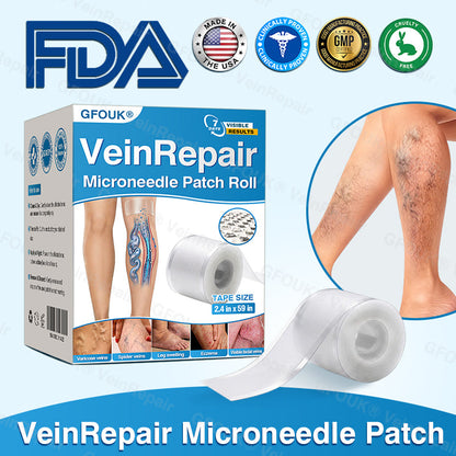 🇺🇸🏅🛡️GFOUK® VeinRepair Microneedle Patch Roll⚡Instant Relief, Long-Term Results