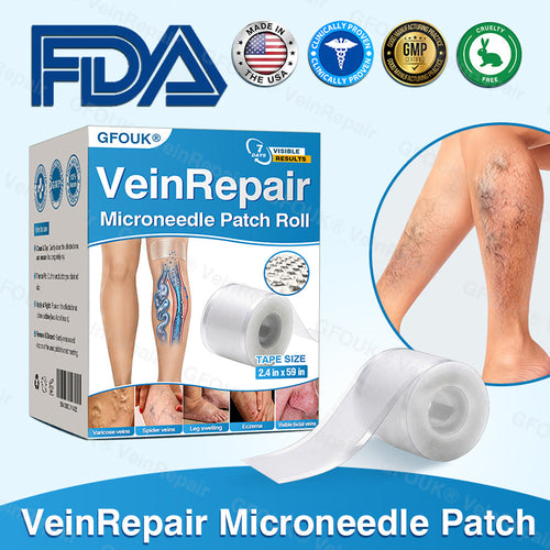 🇺🇸🏅🛡️GFOUK® VeinRepair Microneedle Patch Roll⚡Instant Relief, Long-Term Results