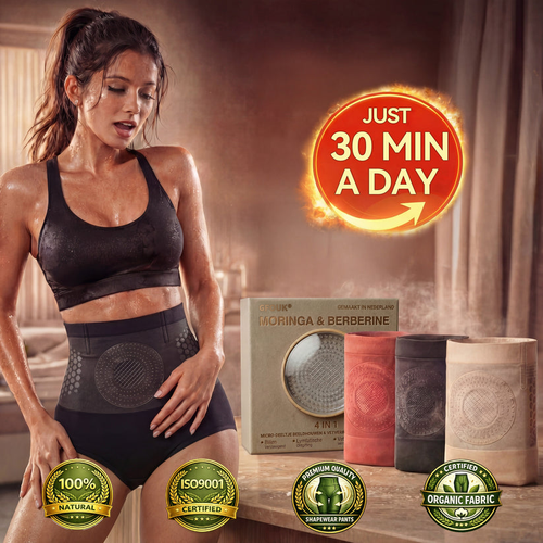 💦👑GFOUK® 𝐌𝐨𝐫𝐢𝐧𝐠𝐚 & 𝐁𝐞𝐫𝐛𝐞𝐫𝐢𝐧𝐞 4‑In‑1 Micro‑Particle Sculpting & Fat‑Burn Shorts