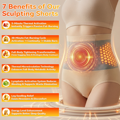 💦👑GFOUK® 𝐌𝐨𝐫𝐢𝐧𝐠𝐚 & 𝐁𝐞𝐫𝐛𝐞𝐫𝐢𝐧𝐞 4‑In‑1 Micro‑Particle Sculpting & Fat‑Burn Shorts