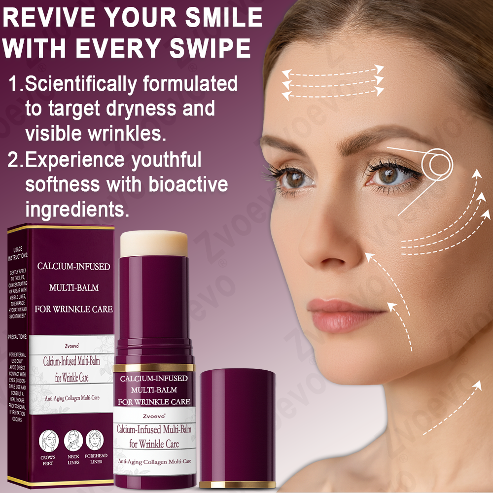 💧🥂 Official Store: Zvoevo® Calcium Collagen Repair Lip Balm 👩‍⚕️ TGA Certified (For wrinkles and fine lines, smoothing nasolabial folds and neck lines, softening crow's feet)
