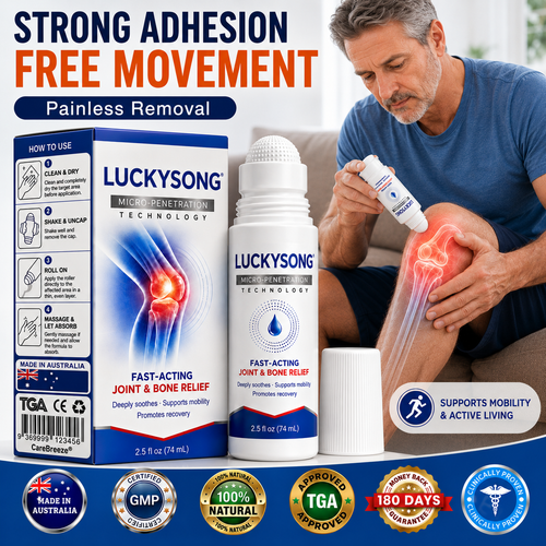 💧✅ LUCKYSONG® Fast-Acting Joint & Bone Relief Roll-On (🧑‍⚕️ Helps relieve joint pain, swelling, stiffness, soreness, warmth & everyday joint fatigue)