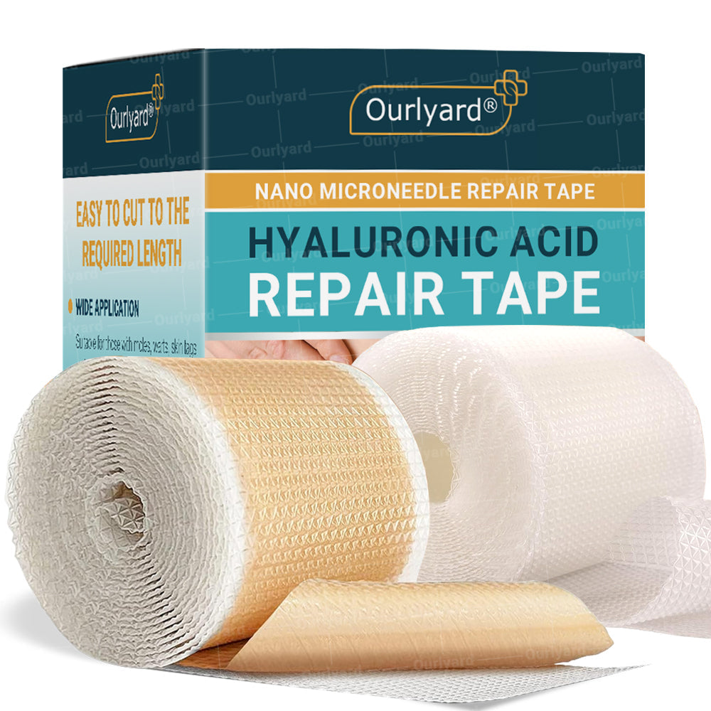 💧✅ Official Store | Ourlyard® Hyaluronic Acid Nano Microneedle Scar Repair Tape 🗽🎉 (Helps improve the appearance of surgical scars, old scars, and raised scars)
