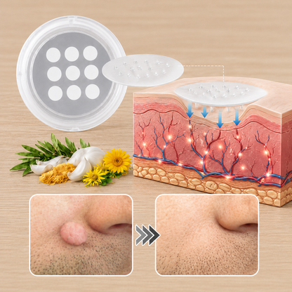 💦✨2-in-1 Microneedle & Hydrocolloid Patch🍀| Removes Raised Moles, Acne, Flat Warts & Skin Tags | Helps Improve Wrinkles, Scars & Blemishes | Invisible Patches for Face & Body