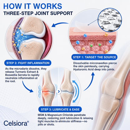 💧✅ Celsiora® Pain-Relief Bone-Healing Microneedle Patch(🧑‍⚕️Reducing joint swelling, pain, stiffness, redness, warmth, soreness, and joint fatigue)