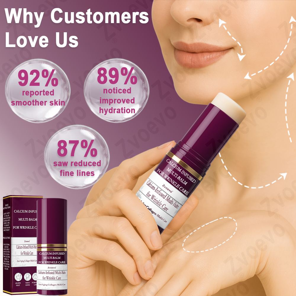 💧🥂 Official Store: Zvoevo® Calcium Collagen Repair Lip Balm 👩‍⚕️ TGA Certified (For wrinkles and fine lines, smoothing nasolabial folds and neck lines, softening crow's feet)