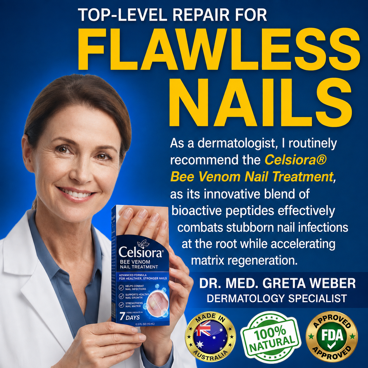 💧🔥 Celsiora® Fungal Nail Treatment | Bee Venom Formula | Gentle At-Home Nail Care