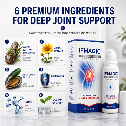 💧✅ LUCKYSONG® Fast-Acting Joint & Bone Relief Roll-On (🧑‍⚕️ Helps relieve joint pain, swelling, stiffness, soreness, warmth & everyday joint fatigue)