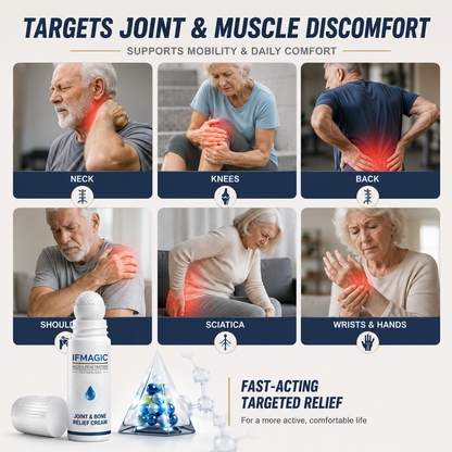 💧✅ LUCKYSONG® Fast-Acting Joint & Bone Relief Roll-On (🧑‍⚕️ Helps relieve joint pain, swelling, stiffness, soreness, warmth & everyday joint fatigue)