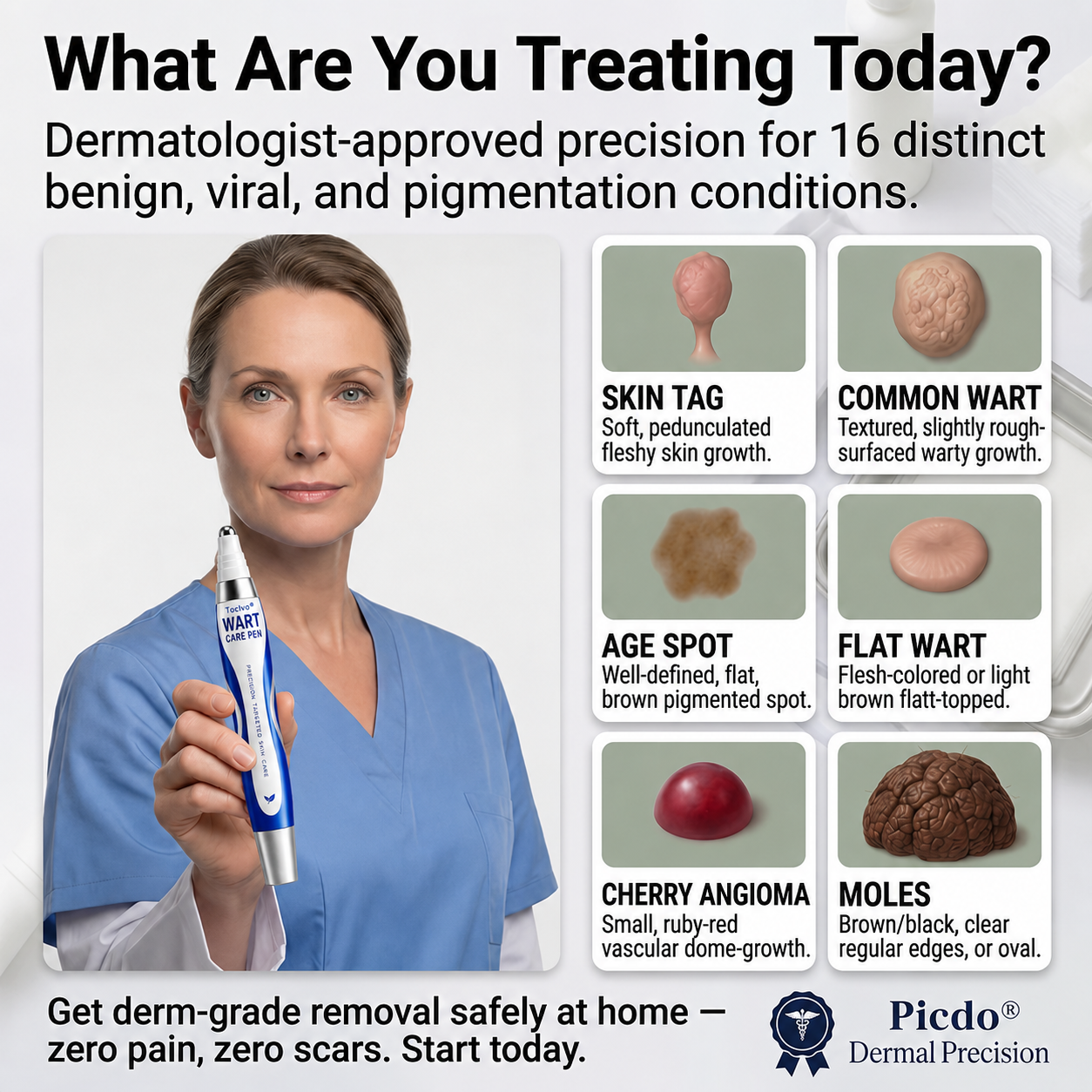 💧✨ Toclvo® Fast-Acting Wart Remover Care Pen | Targets Warts, Skin Tags & Rough Bumps
