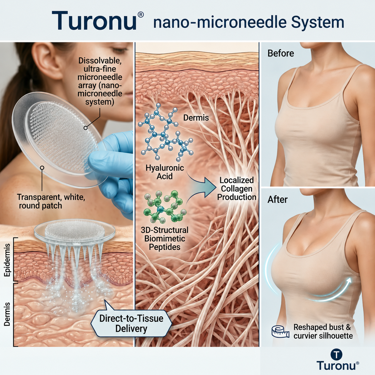 💧💥Turonu® 👩‍⚕️ Targeted Breast Enhancement Advanced Nano Microneedle Patch💃