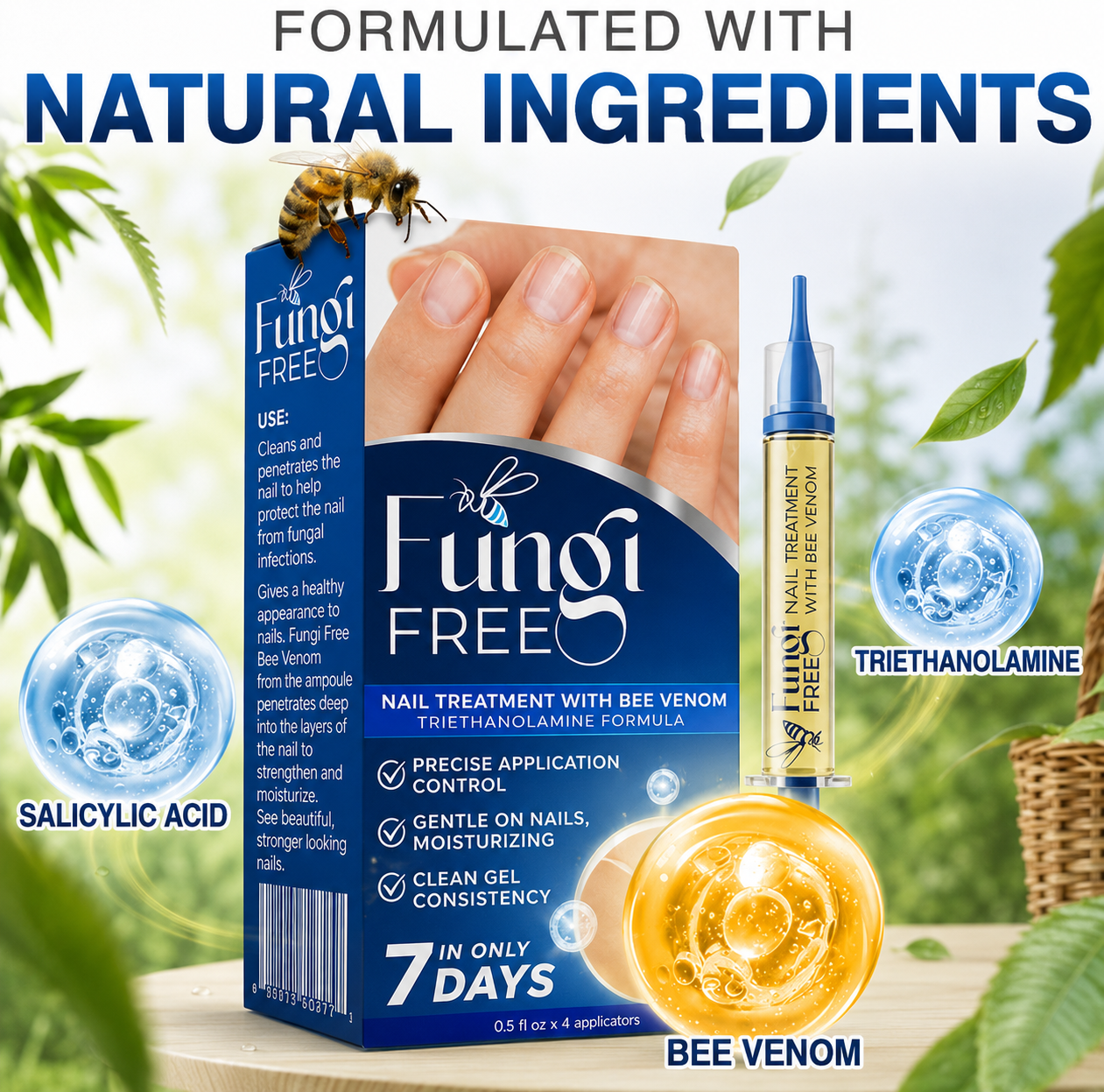 💧🔥 Celsiora® Fungal Nail Treatment | Bee Venom Formula | Gentle At-Home Nail Care