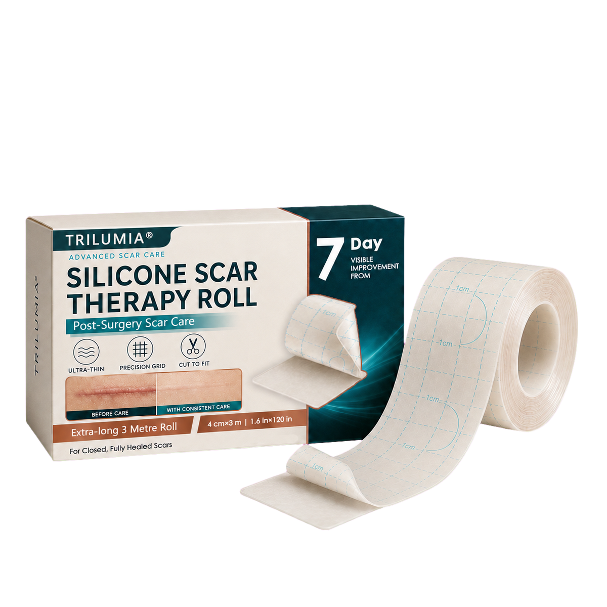🔥 Complete Your Scar Care Routine — Save 68% on Trilumia® Silicone Scar Therapy Roll
