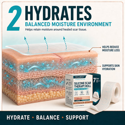 💧🧚TRILUMIA® SILICONE SCAR THERAPY ROLL Help Soften, Flatten & Improve the Appearance of Raised Scars