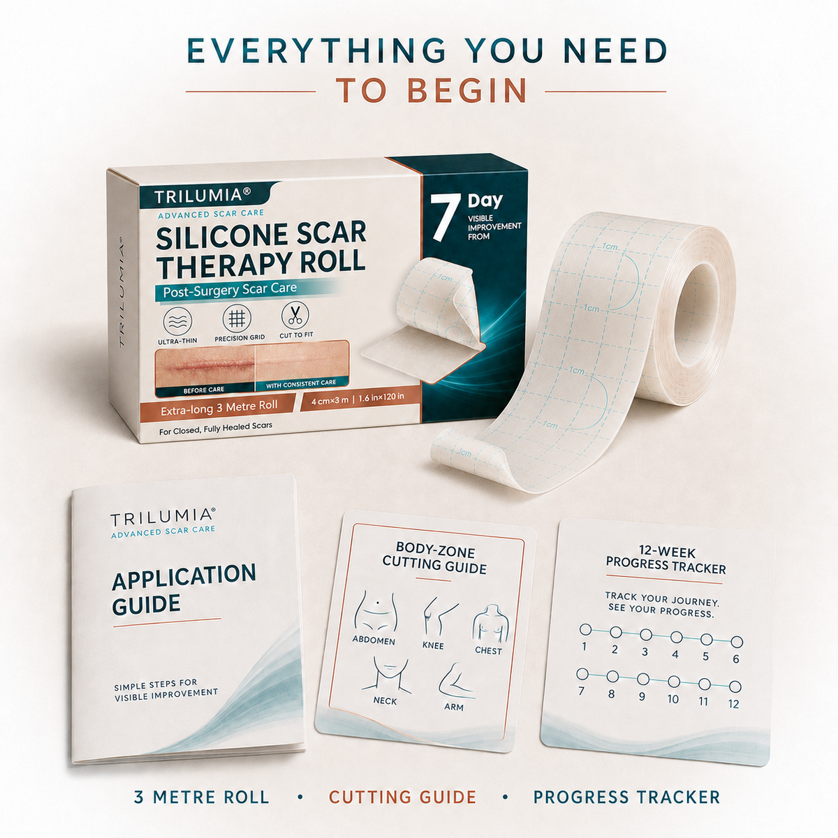 🔥 Complete Your Scar Care Routine — Save 68% on Trilumia® Silicone Scar Therapy Roll