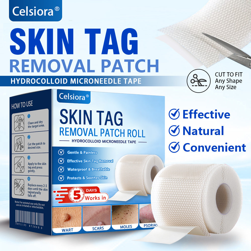 💧☘️Celsiora® Multi-Functional Microneedle Hydrocolloid Patch Roll | Targets Skin Tags, Warts & Stubborn Blemishes