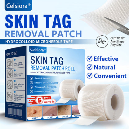💧☘️Celsiora® Multi-Functional Microneedle Hydrocolloid Patch Roll | Targets Skin Tags, Warts & Stubborn Blemishes