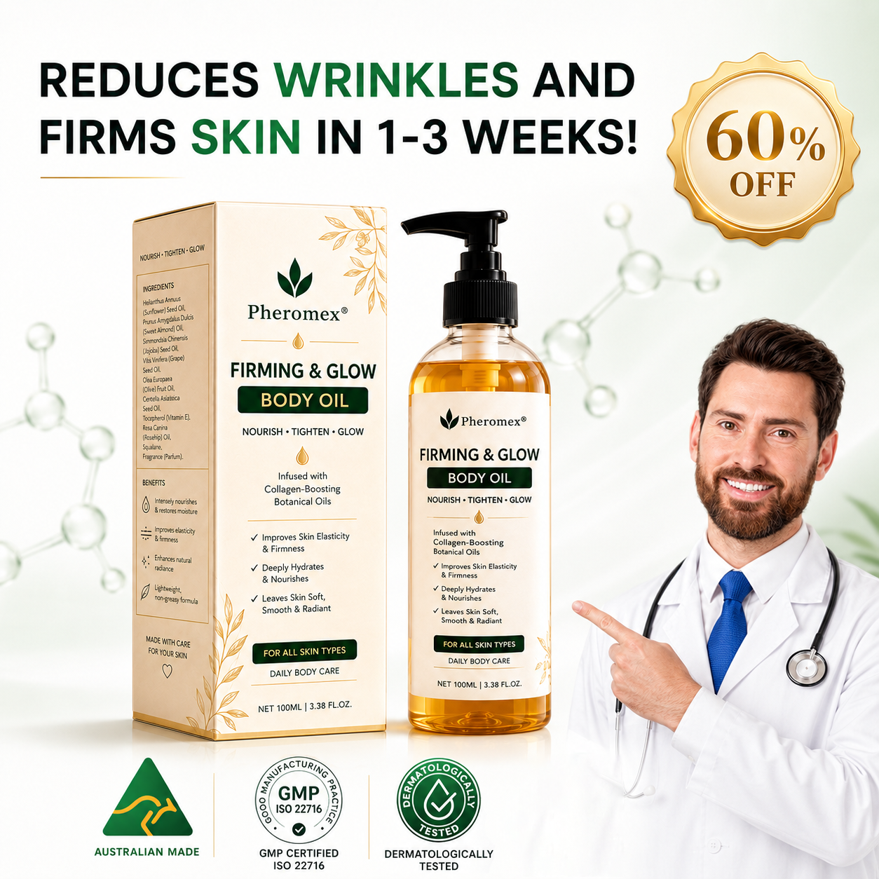 💧🔥66% OFF Ends Soon! Pheromex® Firming & Glow Oil — Hydrate, Smooth & Restore Radiant, Youthful-Looking Skin