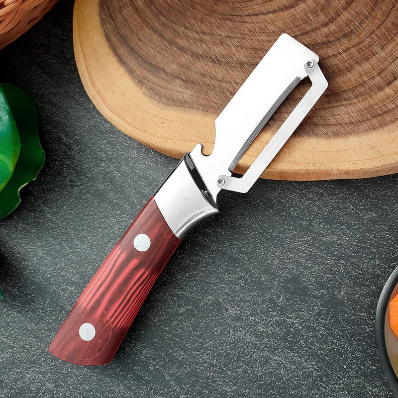 🥒 LIMITED TIME DISCOUNT: Save 49.8% ⚡ Ultra-Sharp Stainless Steel Multi-Peeler – Heavy-Duty, Wide Blade, with Built-in Bottle Opener
